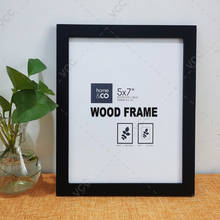 Natural Wooden Picture Frame Classic Photo Frame For Wall Hanging Include Plastic Glass Wall Art Poster Frame Photo Decor 2024 - buy cheap