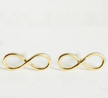 Fashion "8"  Infinity symbol stud earrings Cute Classic little studs Suitable for Women 2024 - buy cheap