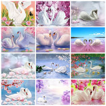 DIY Diamond Embroidery Swan Full Drill Square DIY Diamond Painting Animal Cross Stitch Mosaic Rhinestones Handicraft Home Decor 2024 - buy cheap