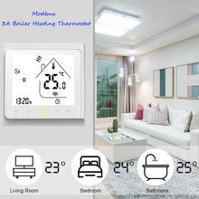 Термостат modbus Alec панель котел нагревающий термостат программируемые светодиоды сенсорный экран NTC сенсор домашний комнатный температурный контроллер 2024 - купить недорого