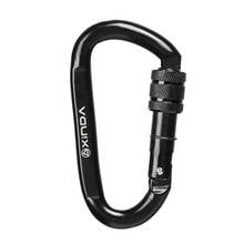 30KN D Ring Carbon Steel Tree Rock Climbing Rappelling Screw Lock Carabiner 2024 - buy cheap