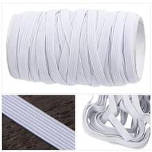 Banda elástica de costura plana, 3/6/8/10/12mm, color blanco/Negro, banda de goma de la cintura, cinta elástica, 5z 2024 - compra barato