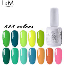 24pcs Free shipping Led soak off nail Art pro 15ml 0.5oz salon gel nails Polish LED  Art beauty colorful  NEW 630 colors nails 2024 - buy cheap