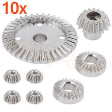 10Sets/lot 7075 Aluminum Metal Diff Main Gear Bavel Gears Set for WLtoys 1/18 A959 A949 A969 A979 K929 Upgrade Parts 2024 - buy cheap