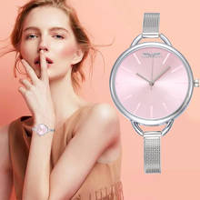 Relógio de pulso feminino luxuoso, de prata e ouro, aço inoxidável, para moças, 2024 - compre barato