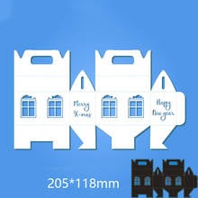 New Metal Cutting Dies House Box For Card DIY Scrapbooking stencil Paper Craft Album template Dies 205*118mm 2024 - buy cheap