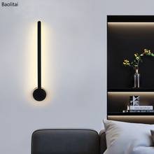 Modern Line Wall Lamp Led Nordic Parlor Bedroom Bedside Background Wall Stairs Strip Indoor Wall Light 2024 - buy cheap