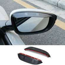 For Toyota Corolla Altis 2014 2015 2016 Car Stick Rear Rearview Glass Mirror Rain Eyebrow Shield Sun Visor Shade Plastic 2pcs 2024 - buy cheap