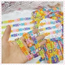 30Yards Daisy Flower Embroidery Ribbon Lace Trim Collar 15mm Width DIY Material Doll Clothing Headband Garment Decoration 2024 - buy cheap