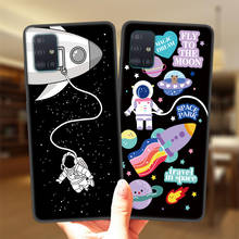 Planet Space Astronaut Bear Silicone Case Cover For Samsung A52 A72 A51 A71 A50 A70 A02 A12 A42 A32 A31 A21S A41 A40 A30 A20 A11 2024 - buy cheap