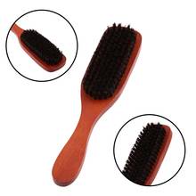 Cepillo de pelo con mango de madera, peine de cerdas de jabalí duro para hombres y mujeres, peluquería, peinado, barba 2024 - compra barato