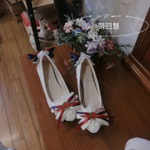 Lolita sapatos femininos de salto alto japonês, fofo, princesa, vintage, renda, laço, bandagem, kawaii, sapatos, cosplay, loli 2024 - compre barato