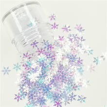 Pailletten Ultrathin 8mm Transparent  White Color Snowflake Sequins Paillettes Nail Craft Christmas Glitter Decorati Confetti 8g 2024 - buy cheap