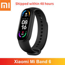 Оригинальный спортивный браслет Xiaomi Mi Band 6, фитнес-трекер с пульсометром и Bluetooth, цветной браслет с AMOLED-экраном для умного дома 2024 - купить недорого