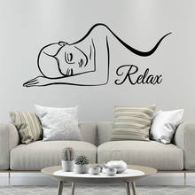 Pretty Spa Relax Wall Stickers Pvc Decals for Salon Spa Wall Decor Sticker Beauty Salon Wall Decor Mural Wallpaper Relax LW553 2024 - buy cheap