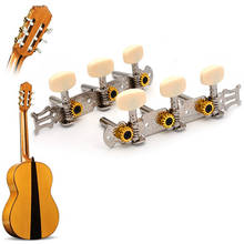 Juego de clavijas de afinación de cuerda de Guitarra clásica, cabezales de máquina, engranaje abierto, piezas y accesorios de Guitarra, 3L, 3R, 1Set 2024 - compra barato