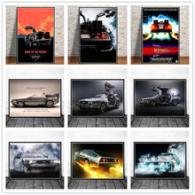 Back To The Future Cool Car Movie Canvas Painting Posters and Prints Vintage Wall Art Picture Cuadros for Living Room Home Decor 2024 - buy cheap