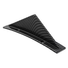 4Pcs Carbon Fiber Curved Car Rear Bumper Addon Lip Diffuser Shark Fin Spoiler R3MD 2024 - buy cheap