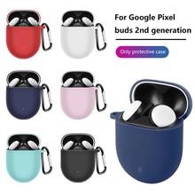 Protective Cover Silicone Case For Google Pixel Buds 2 Wireless Earbuds Earphones With Carabiner Anti-scratch Perfect Protector 2024 - buy cheap
