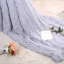 Плюшевое одеяло 15 цветов, мягкое пушистое покрывало из искусственного меха для кровати и дивана, простыня, теплое и уютное покрывало 80*120 см 2024 - купить недорого