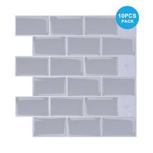 Vividtiles 12*12 Inch 3D  Brick Sticker Easy to DIY Self Adhesive Wallpaper Waterproof Peel and Stick Tiles - 10 Sheet 2024 - compre barato