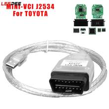 MINI-VCI-herramienta de diagnóstico de vehículos, escáner automático FTDI J2534 para Toyota TIS Techstream V15.00.028 OBD2, interfaz, Cable de diagnóstico de coche 2024 - compra barato