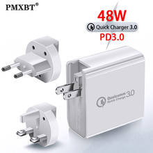 48W Quick Charge QC 3.0 USB Type C PD Charger for xiaomi 10 Samsung A50 4 Port Wall Power Delivery US EU UK Plug Charger Adapter 2024 - buy cheap
