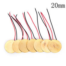 IRIN 6Pcs Buzzer Loudspeaker Pickup Piezo Disc Elements With Leads Cigar Box Guitar Pickup Repair Luthier Tool 20mm 2024 - buy cheap