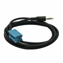Adaptador de entrada de áudio aux para carro, cabo estéreo de 3.5mm, acessórios de cablagem de áudio para vw passat b5 bora becker polo 2024 - compre barato