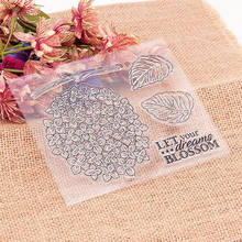 13.5*11.5CM Flower Ball Transparent Clear Stamps / Silicone Seals Roller Stamp For DIY Scrapbooking Photo Album/Card Making 2024 - buy cheap