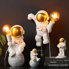 Modern Astronaut Table Lamps Bedroom Resin Space Man Desk Light LED Bedside Lamp Living Room Loft Wall Sconce Light Art Deco 2024 - buy cheap