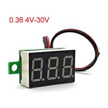 0.36 Inch LED Digital Voltmeter Ammeter Car Motocycle Voltage Current Meter Volt Detector Tester Monitor Panel Red DC4V-30V 2024 - buy cheap