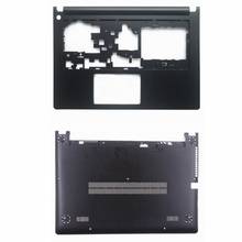 Novidade para lenovo ideapad s400 s410 s405 s435 s438 capa superior com descanso para as mãos/cobertura inferior preta 2024 - compre barato