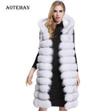 Autumn Winter Women Faux Fur Coat 2020 Casual Solid Long Jackets Coat Fashion Vintage Hooded Warm Fur Overcoat Casaco Feminino 2024 - buy cheap