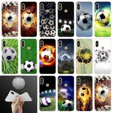 Fogo bola de futebol macio caso capa para xiaomi redmi nota 8 7 6 5 pro 8a 7 6pro 6a s2 5a 4a 5plus y3 coque etui casos 2024 - compre barato