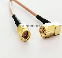 20pc RG316 SMA male Plug to SMA right angle male connector Pigtail Cable  10/15/20/30cm 2024 - buy cheap
