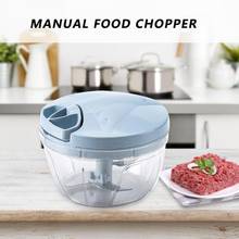 Poderoso moedor de carne mão-energia chopper liquidificador misturador para cortar carne frutas vegetais nozes trituradoras 2024 - compre barato