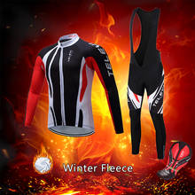 Warm Winter Cycling Clothing Men 2022 Thermal Fleece Bicycle Jersey Set Gel Pants Male Road Bike Clothes MTB Dress Suit Uniform 2024 - buy cheap