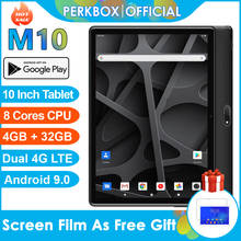 Perkbox-tableta de 10 pulgadas, tablet con Octa Core, 4GB de RAM, 32GB de ROM, cámara Dual de 5.0MP, 3G, 4G, FDD, LTE, llamadas telefónicas, wifi, Android 9,0 2024 - compra barato