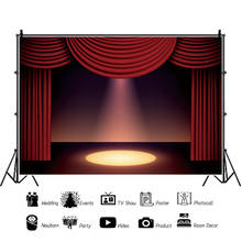 Red Performance Stage Lighting Painting Backdrops Photos Background Decors for Award Ceremony Portrait Photography Props 2024 - buy cheap