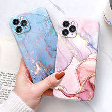 Fashion Marble Texture Phone Case For iPhone 11 12 11Pro Max XR XS Max X 7 8 Plus 11Pro 12 Shockproof Bumper Back Cover 2024 - buy cheap