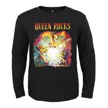 Рубашка Мужская/Женская, черная, 9 дизайнов, в стиле британской рок-королевы, рокер, панк, для фитнеса, с полными длинными рукавами 2024 - купить недорого