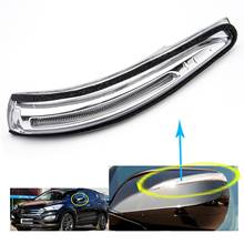 Lámpara de espejo retrovisor lateral de coche, tira de luz LED apta para Hyundai Santa Fe IX45, lámpara de coche 2024 - compra barato