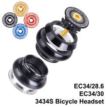 ZTTO 3434S MTB Road Bike Threadless Headset 34mm EC34 CNC 1-1/8 28.6 Straight Tube Fork 34 Conventional Threadless Headset 2024 - buy cheap
