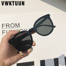 VWKTUUN redondas gafas de sol de las mujeres negro clásico gafas de sol para hombre UV400 conducir conductor gafas de sol de marca de diseñador 2024 - compra barato