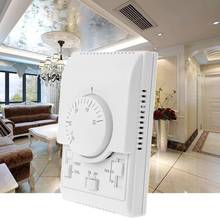 AC 220V Room Mechanical Thermostat Control Switch Air Conditioner Fan Coil Temperature Controller X4YD 2024 - buy cheap