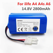 Rechargeable Battery 14.8V 2800mAh robotic vacuum cleaner accessories parts for Chuwi ilife A4 A4s A6 2024 - buy cheap