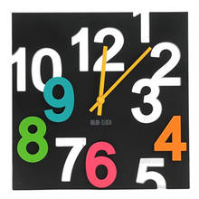 Лучшие Модные подвесные настенные часы Современные 3D новинка бесшумные в европейском стиле пустотелые дизайнерские настольные часы настенные домашний декор 2024 - купить недорого