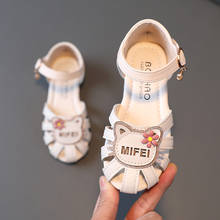 Capella-zapatos de verano para niñas y bebés, sandalias de gato bonito, zapatos de princesa de flores, calzado de playa de suela blanda, 21-36 2024 - compra barato