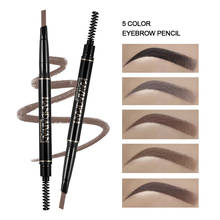 1 Pc 5 Colors Double-End Eyebrow Pencil Waterproof Lasting No Blooming Rotatable Triangle Eye Brow Tatoo Pen Easy To Wear TSLM2 2024 - buy cheap